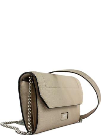 Lancel Roche Leather Chain Wallet