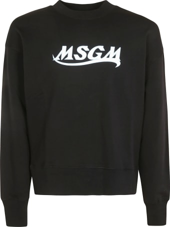 MSGM Chest Logo Print Sweatshirt