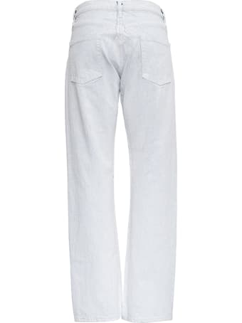 Maison Margiela White Five Pockets Trompe L'oeil Jeans