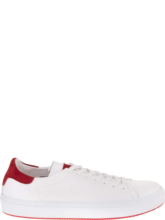 Andrea Ventura Man White And Red Giannutri Sneakers