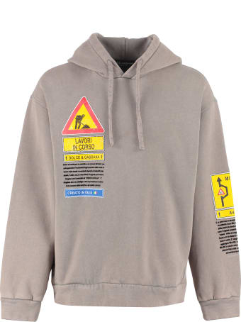 Dolce & Gabbana Printed Cotton Hoodie