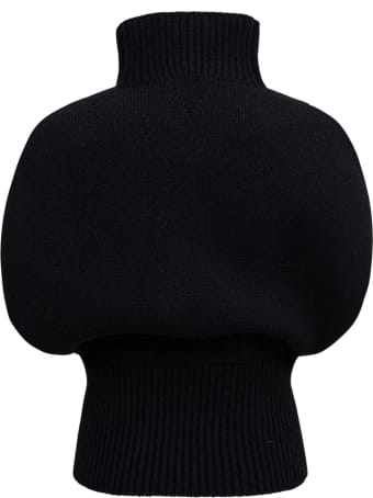 Bottega Veneta Medium Weight Shetland Sweater In Black