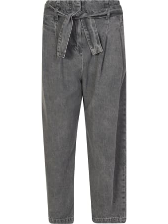 WANDERING High Waist Cropped Jeans