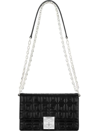 Givenchy 4g Shoulder Bag In Black Leather