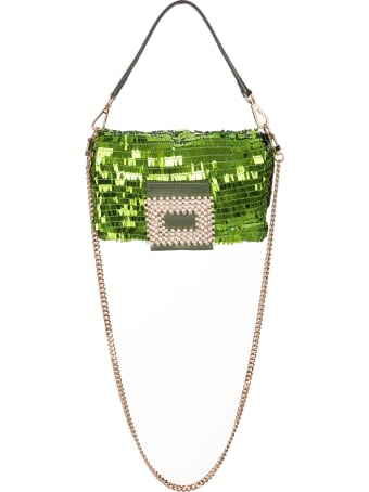 Gedebe My Love Small Bag With Green Sequins