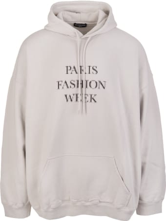 Balenciaga Unisex Grey Fashion Week Shrunk Oversize Hoodie