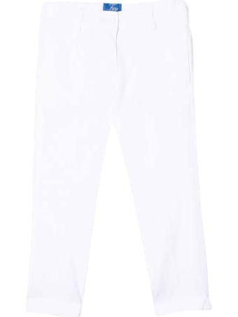 Fay White Straight-cut Jeans