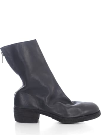 Guidi Lined Back Zip Mid Boot