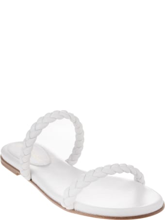 Gianvito Rossi White Marley 05 Flat Sandal