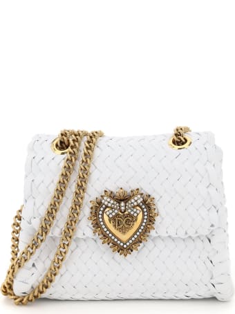 Dolce & Gabbana Devotion Chevron Woven Bag