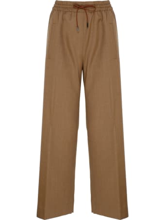 QL2 Brown Wool Tilde Pants