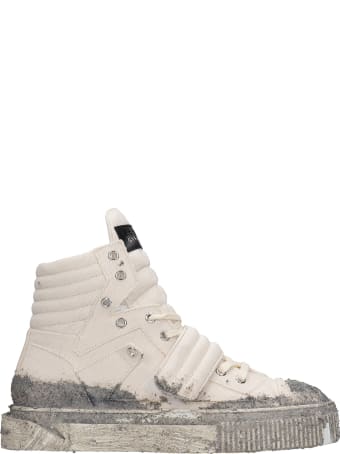 Gienchi Hypnos Sneakers In Beige Canvas