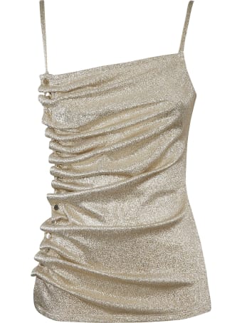 Paco Rabanne Button Sided Glitter Top