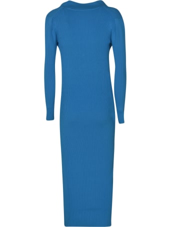 self-portrait Ribbed Knit Midi Dress