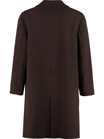 Paltò Riccardo Double-breasted Wool Coat