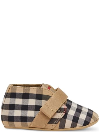 Burberry Charlton Check Newborn Shoes