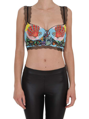Versace Tresor De La Mer Print Top