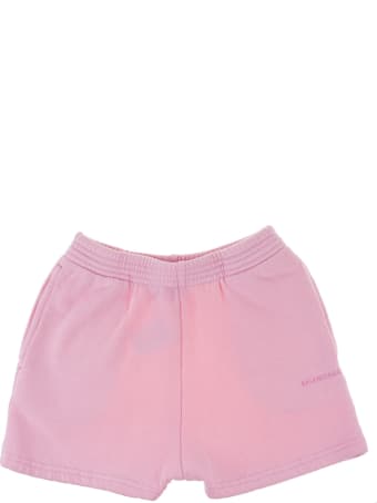 Balenciaga Unisex Kid Pink Balenciaga Sports Shorts