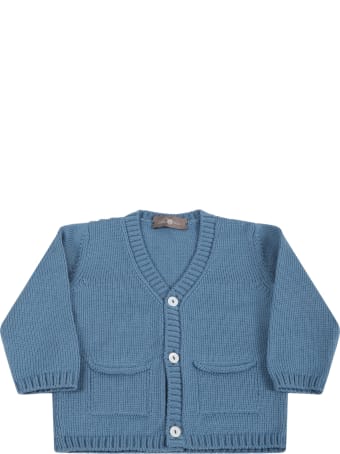Little Bear Light Blue Cardigan For Baby Boy