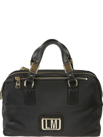 Love Moschino Logo Patched Top Handle Tote