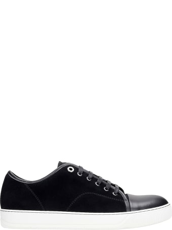Lanvin Dbb1 Sneakers In Black Suede