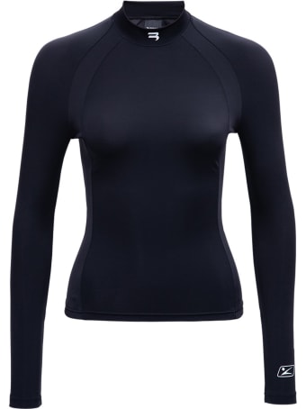 Balenciaga Sporty Long-sleeved T-shirt In Technical Fabric