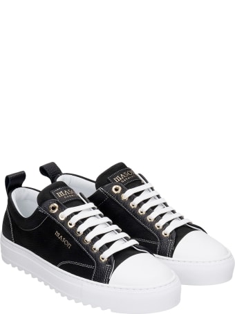 Mason Garments Astro Sneakers In Black Leather