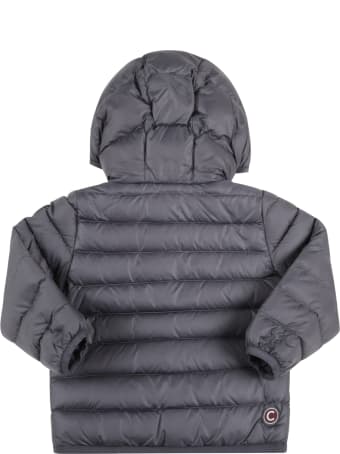 Colmar Grey Jacket For Baby Boy With Logo