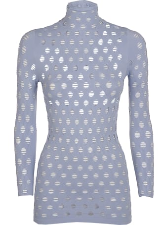 Maisie Wilen Perforated Turtleneck