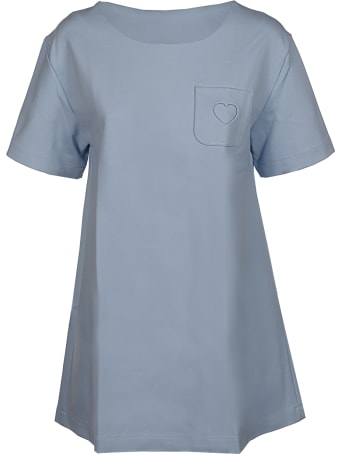 Paskal Mid Sleeve A Line Top With Heart Notch