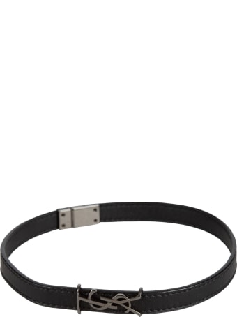 Saint Laurent Logo Plaque Bracelet