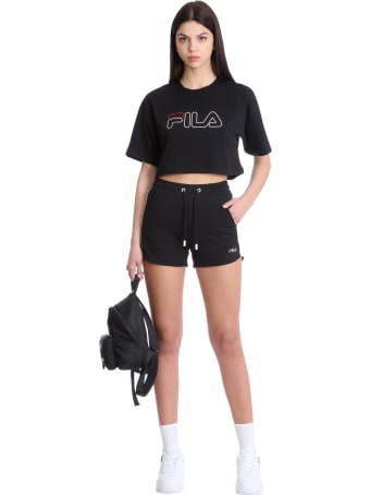 Fila Jamielle T-shirt In Black Cotton