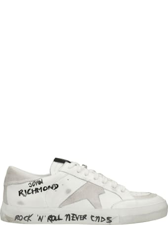 John Richmond Sneakers In White Leather
