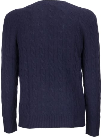 Ralph Lauren Cable Knit Sweater In Wool And Cashmere