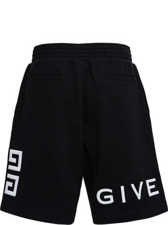 Givenchy Cotton Bermuda Shorts With Logo Print