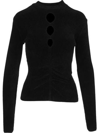 MSGM Cut-out Detail Knitted Top