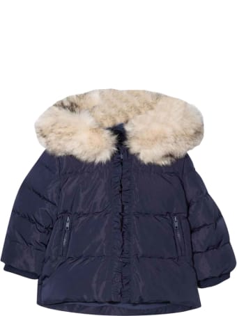 Monnalisa Newborn Blue Down Jacket
