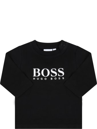 Hugo Boss Black T-shirt For Babykids With Logo