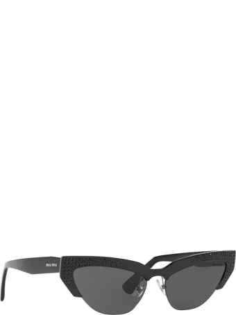 Miu Miu Miu Miu Mu 04us Black Sunglasses