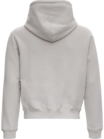 Balenciaga Gray Cotton Shrunk Hoodie