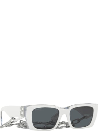 Burberry Burberry Be4336 Top White On Transparent Sunglasses