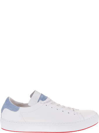 Andrea Ventura Man White And Light Blue Giannutri Sneakers