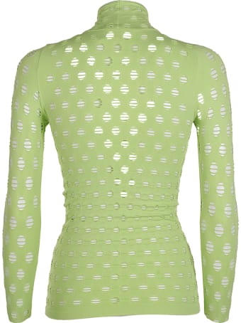 Maisie Wilen Perforated Turtleneck