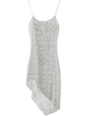 Halpern Asymmetric Sequined Dress