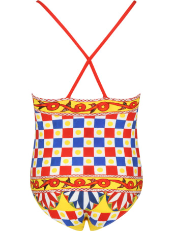 Dolce & Gabbana Multicolor Swimsuit For Girl