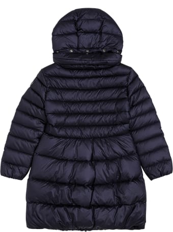 Il Gufo Long Quilted Blue Nylon Down Jacket