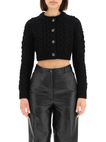 Loulou Studio Abaco Cropped Cardigan