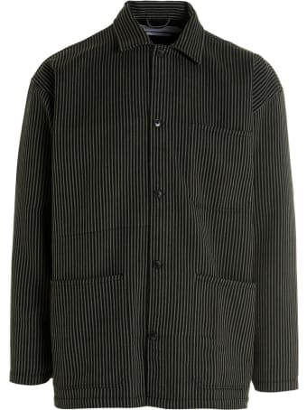 Closed Striped Work Jacket