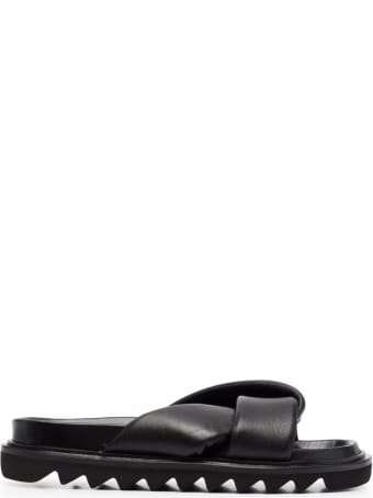 Studio Amelia Leather Sandals With Knot Detail