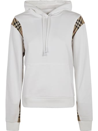 Burberry Check Detail Hoodie
